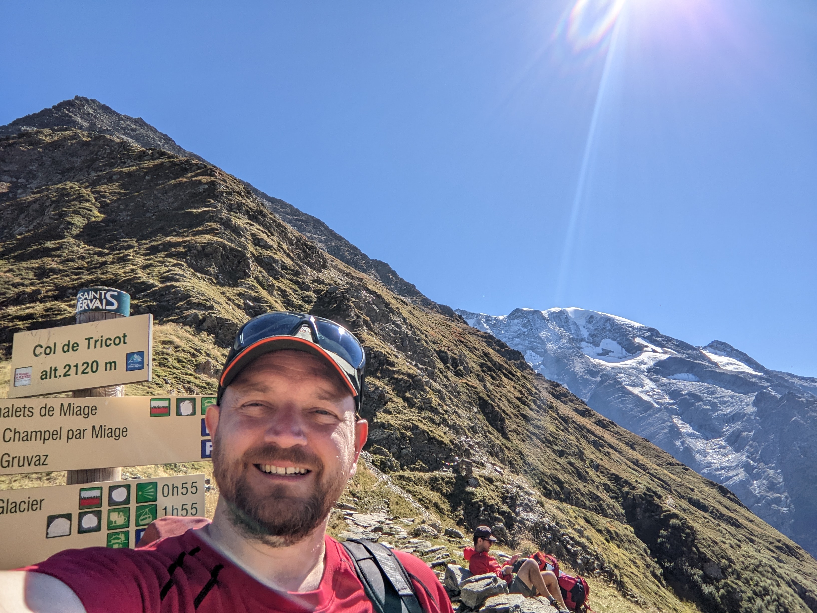Selfie at Col du tricots, Saint-Gervais-les-Bains, France