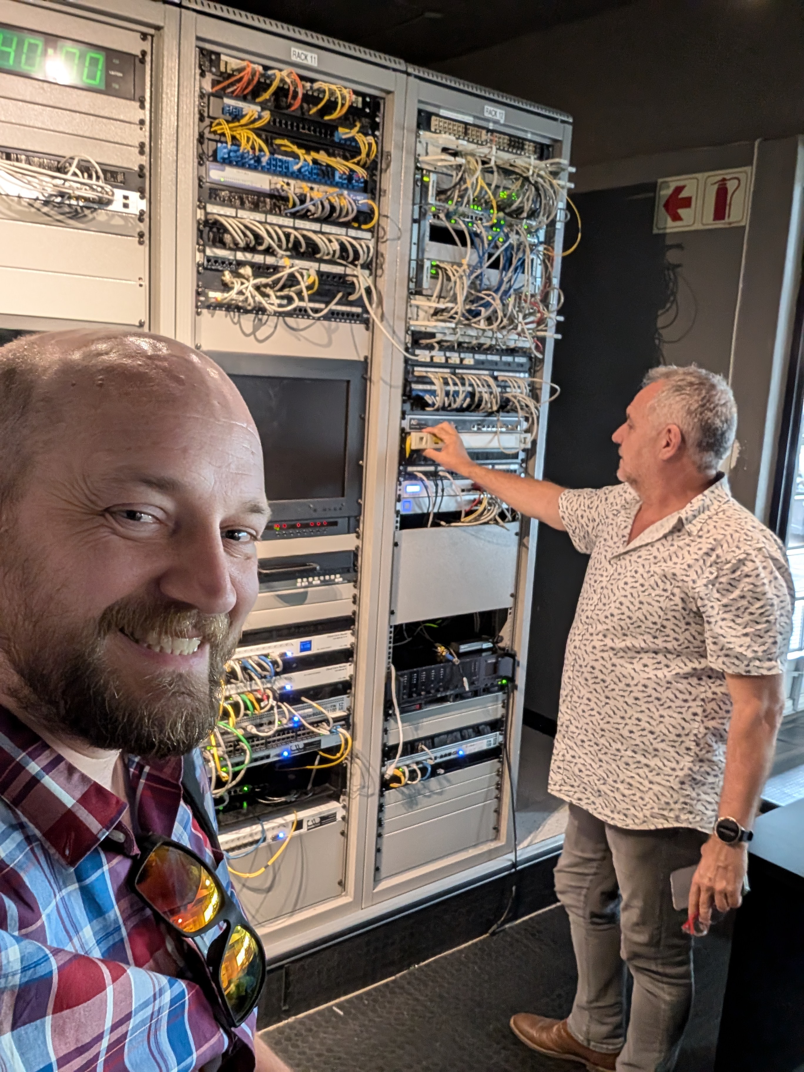 A media comms room in South Africa